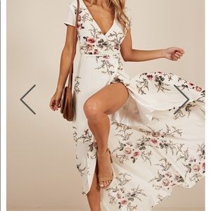 New wrap and cross maxi dress